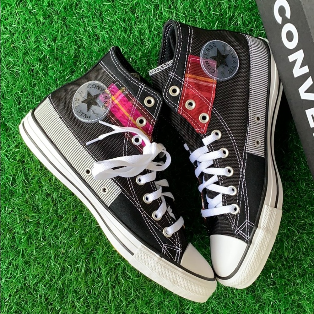 CONVERSE CTAS HI BLACK/WHITE/CACTUS MEN’S - Picture 15 of 16